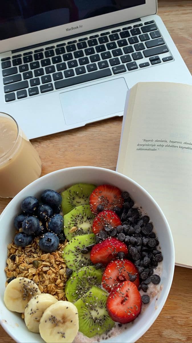 Healthy breakfast habit photo proof