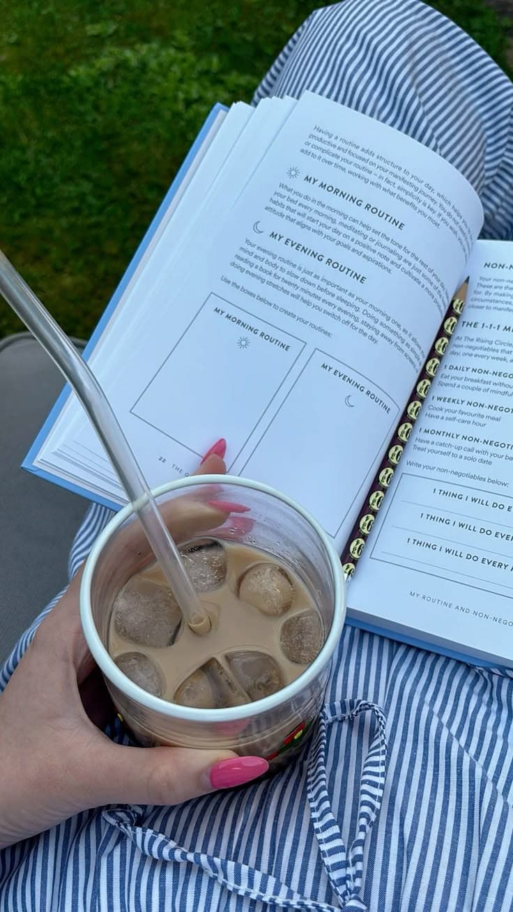 Morning routine & iced coffee
