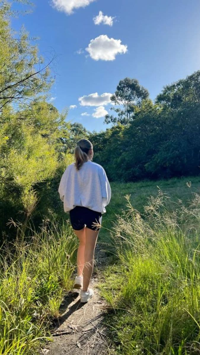 Outdoor walk habit photo proof