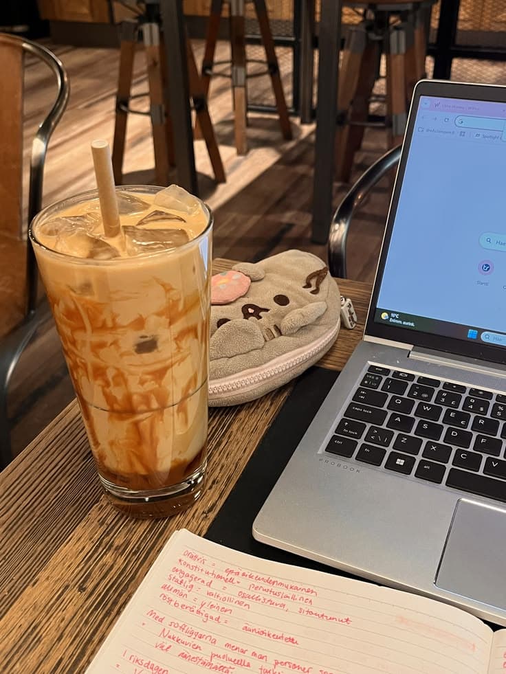 Focused work habit photo proof
